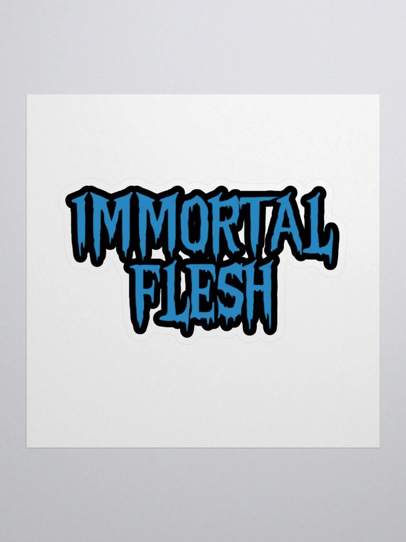 Flesh Logo Sticker (Aqua)