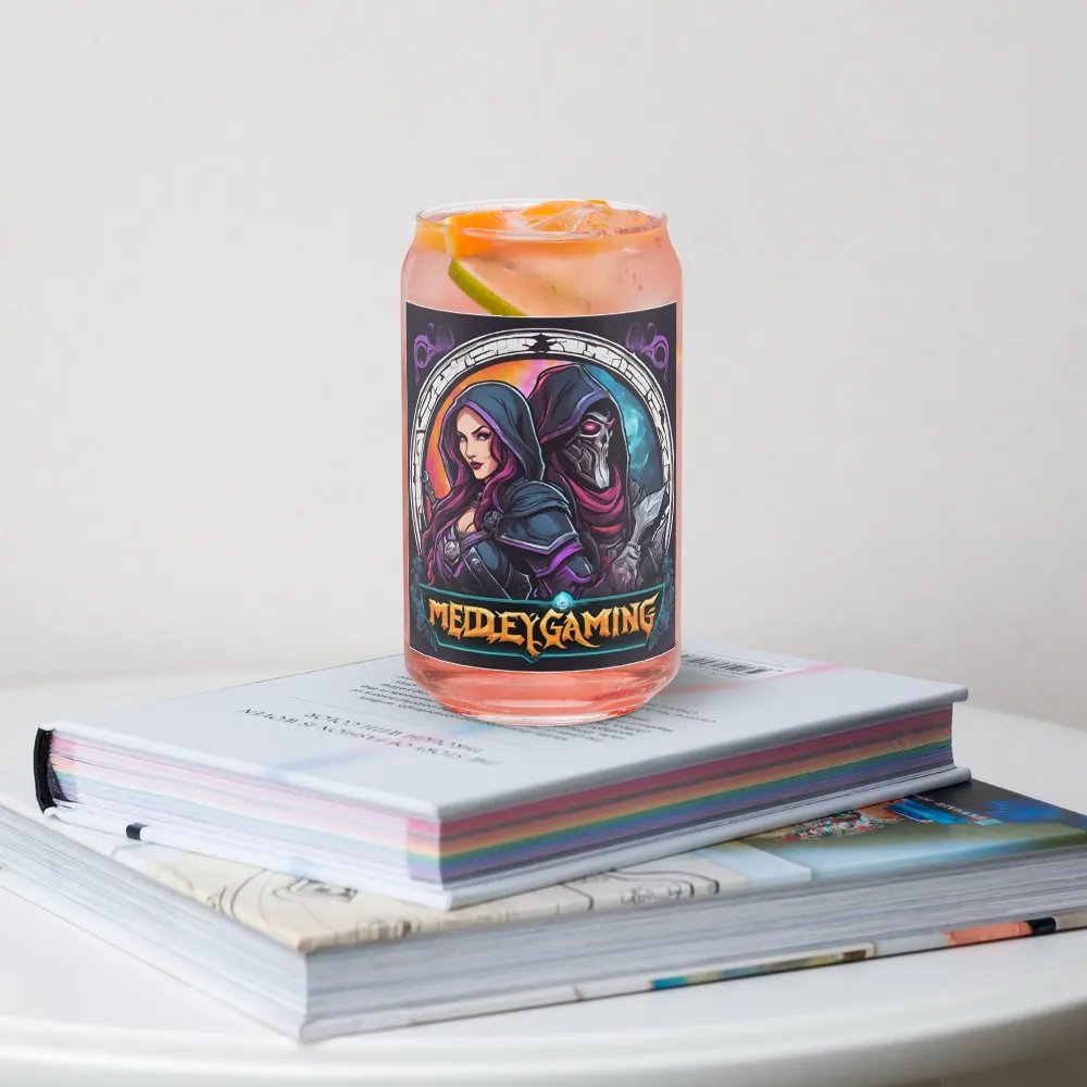 Medley Gaming Glass Cup With lid and straw product image (34)