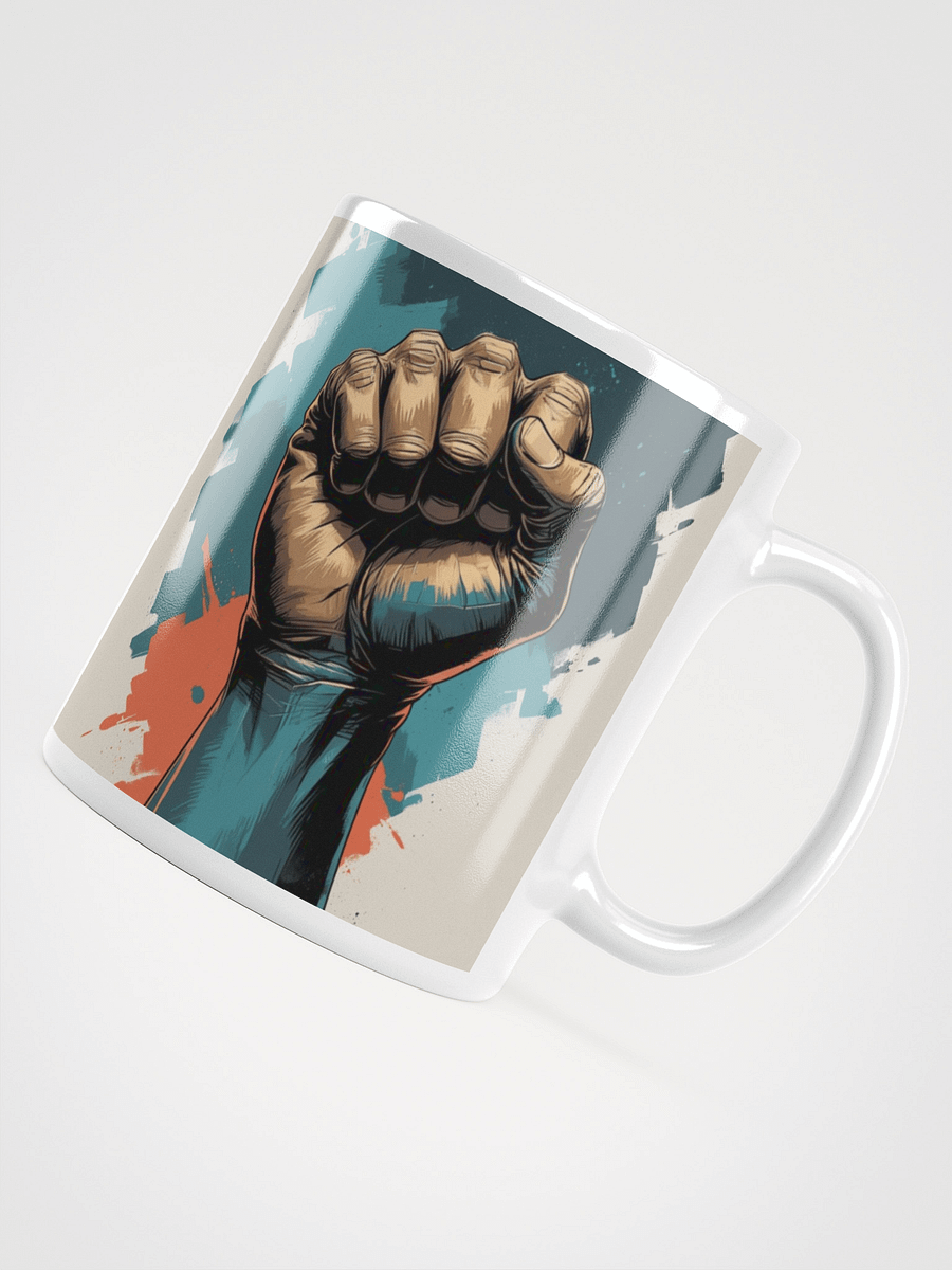 Empowerment Fist White Glossy Mug product image (15)