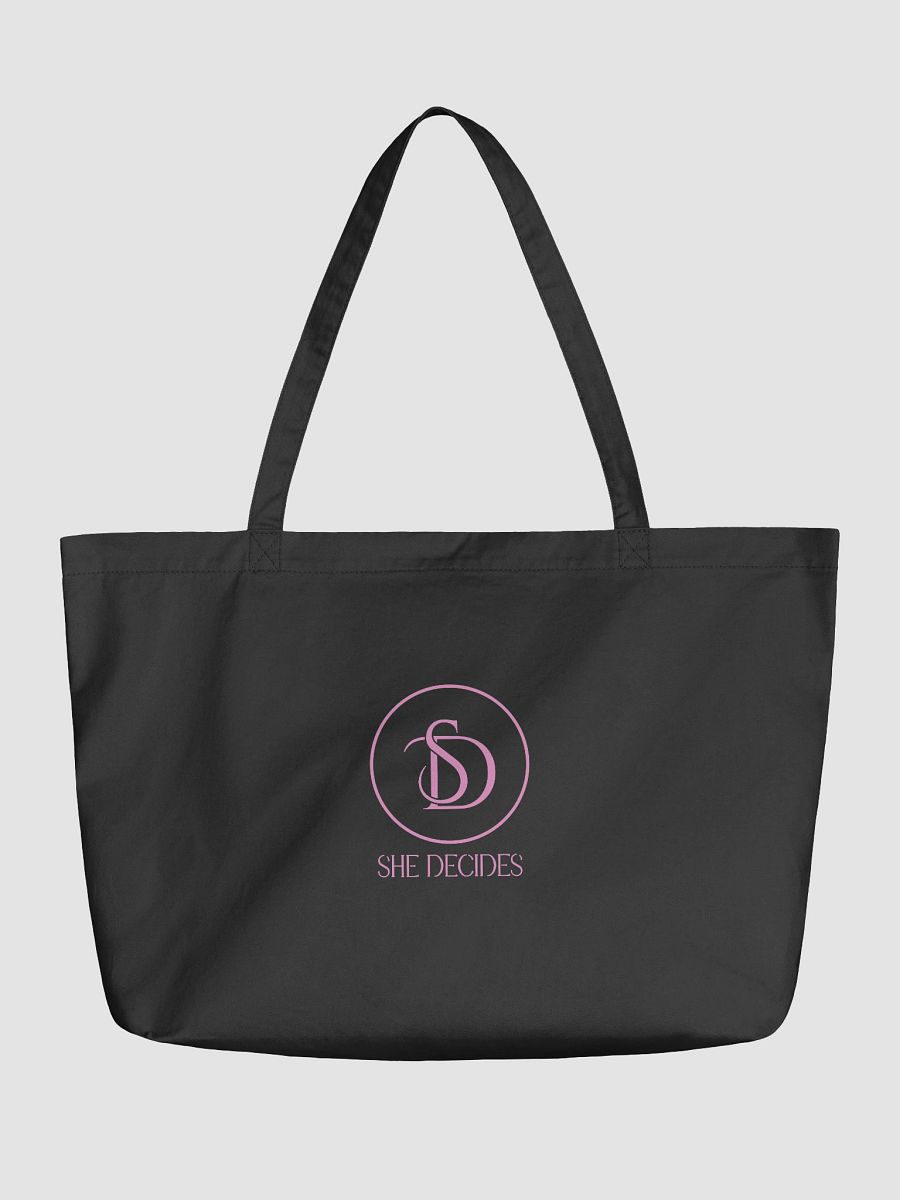 SHE DECIDES Tote (Black/Pink) product image (1)