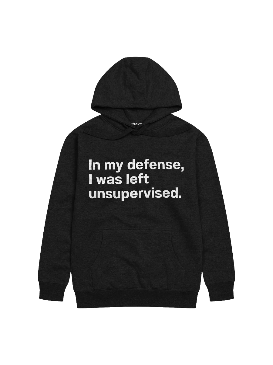 In my defense, I was left unsupervised. Unisex Hoodie product image (4)