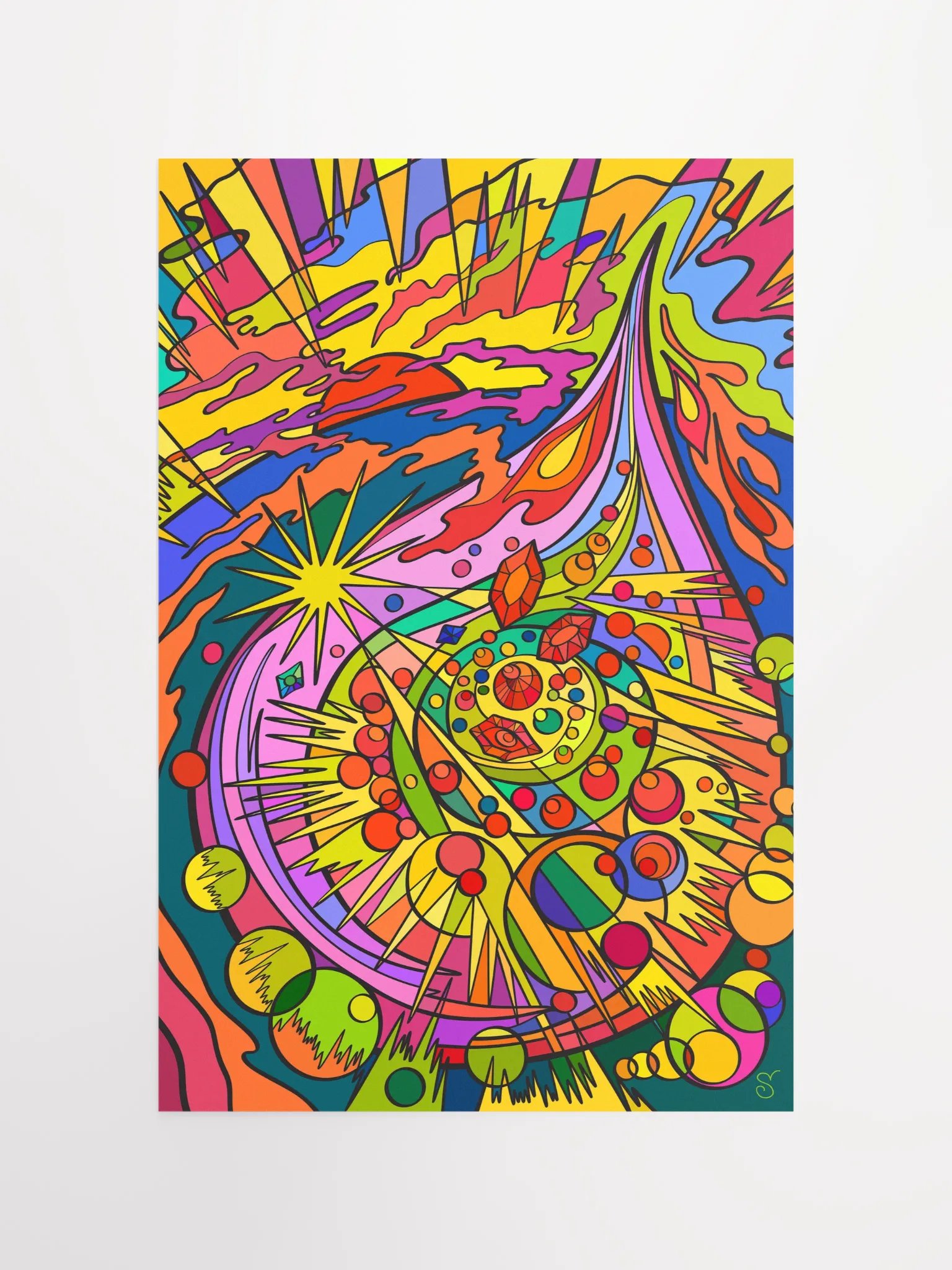 Vibrant Matte Paper Poster - Colorful Drop product image (4)