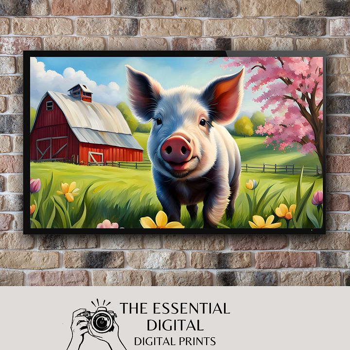A Pig's Life TV Frame Art product image (1)