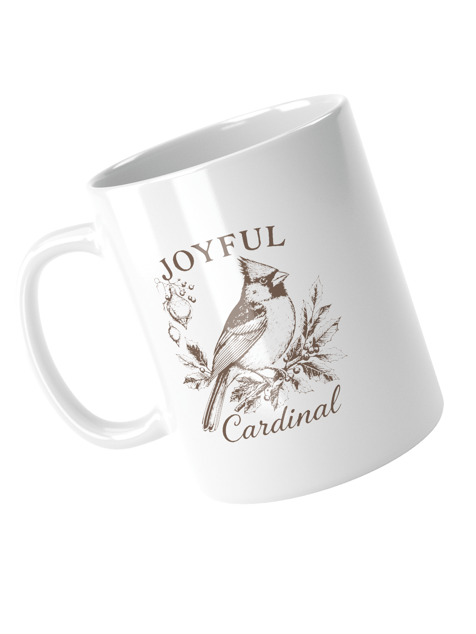 Joyful Cardinal Vintage Christmas Mug product image (4)