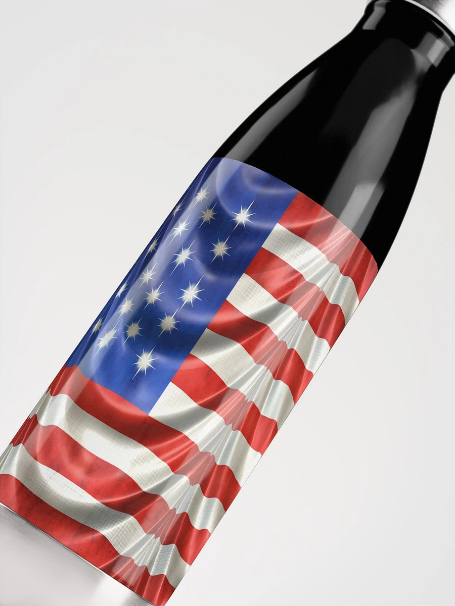 American Flag Draped Stainless Steel Waterbottle product image (5)