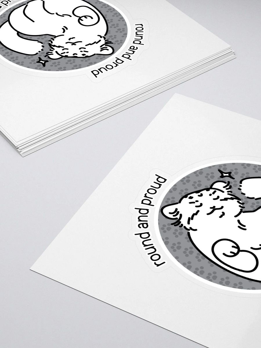 Round and Proud Manul Unlabeled Version - Sticker product image (12)