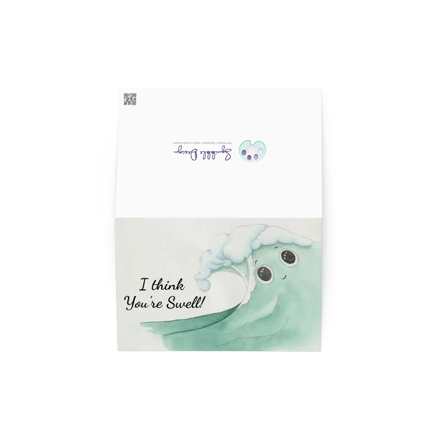 I think You're Swell! Greeting Card by Squibble Design product image (8)