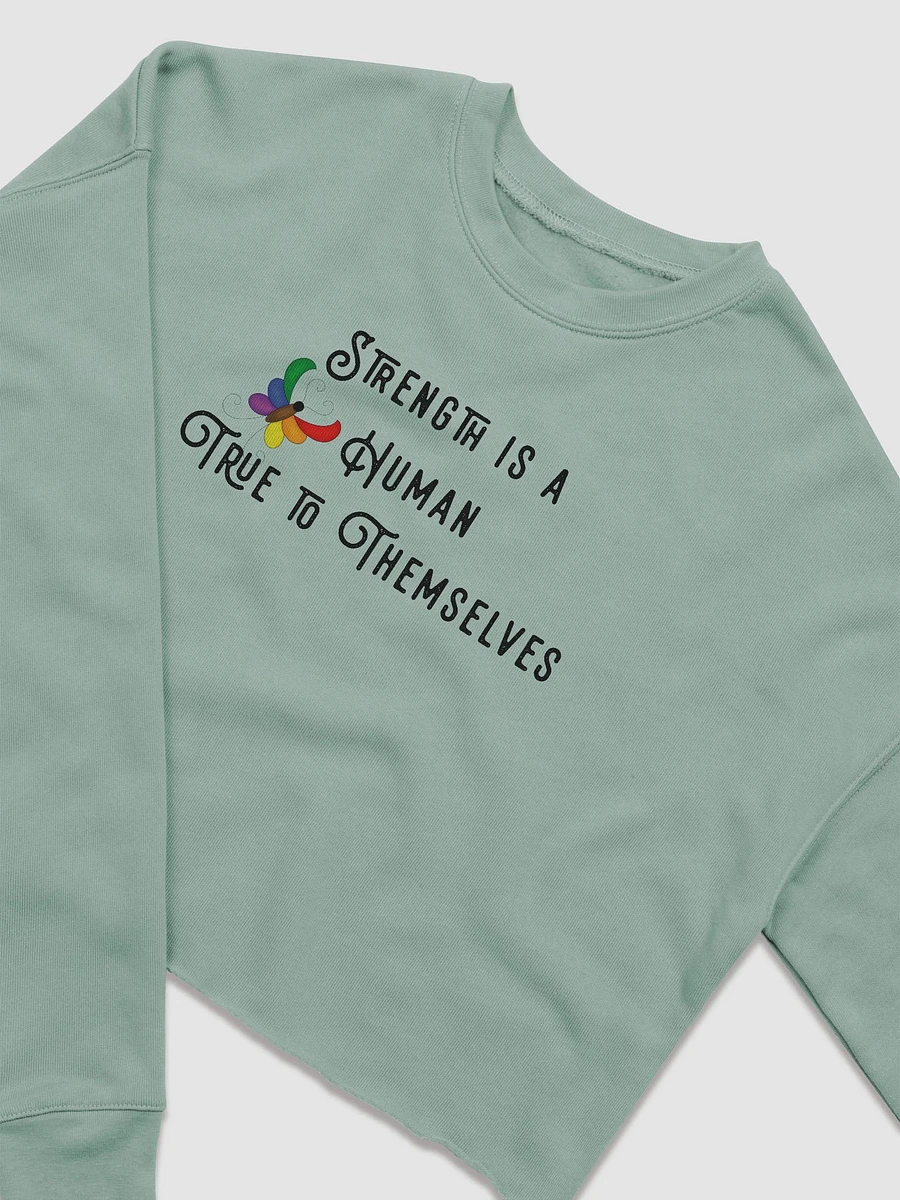 Strength is a Human - RB - Crop Sweatshirt product image (2)