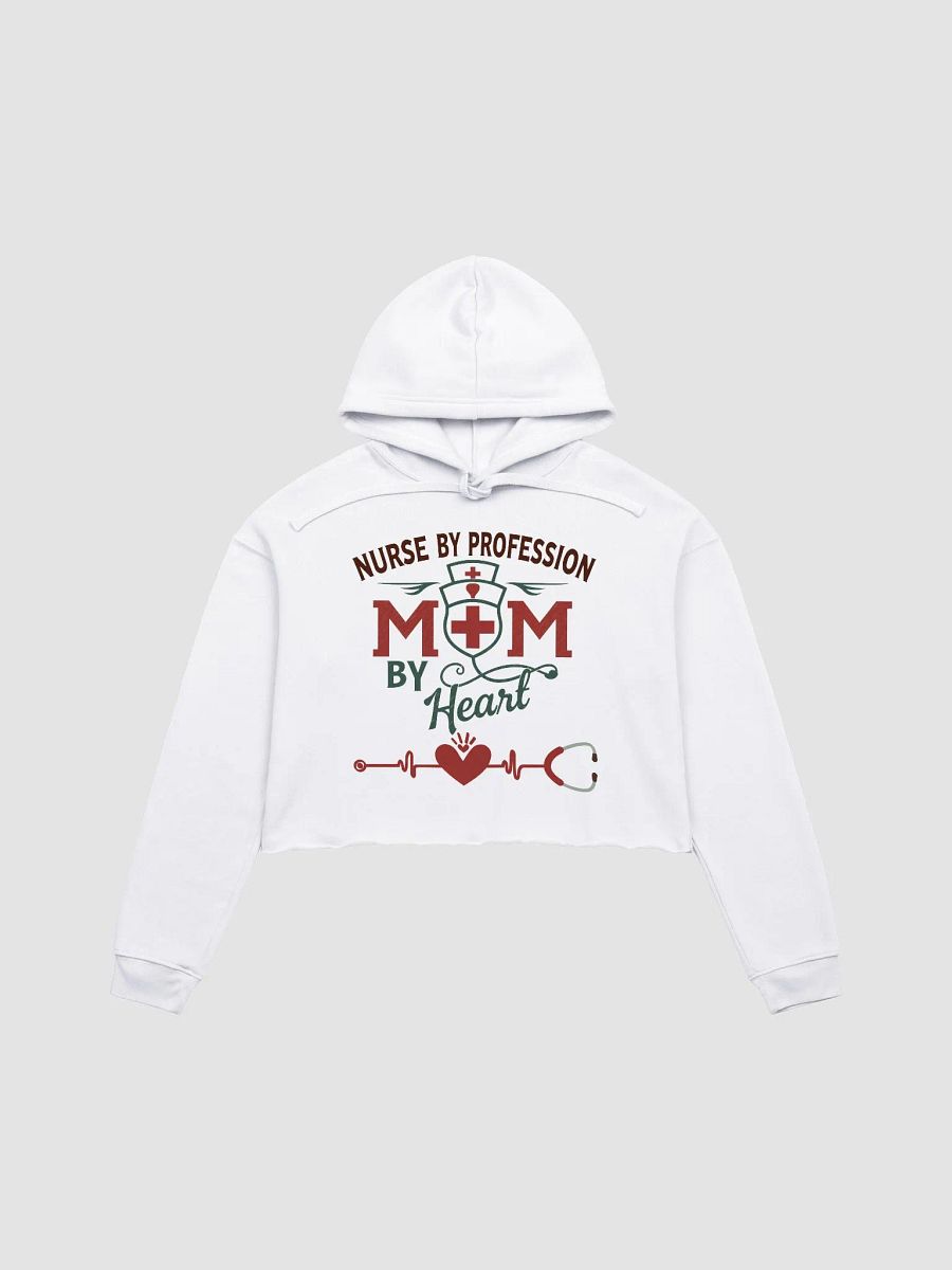 Mom by Heart Nurse Crop Hoodie product image (3)