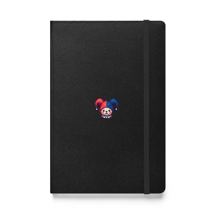 Pixel Art Teddy Bear Jester Hardcover Bound Notebook | JournalBook® product image (1)