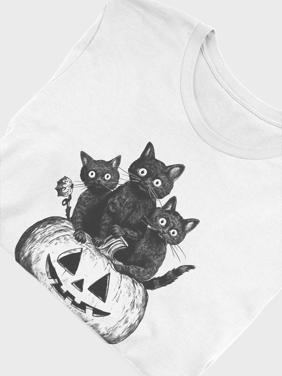 Pumpkin Purrs - Halloween Black Cat T-Shirt product image (5)