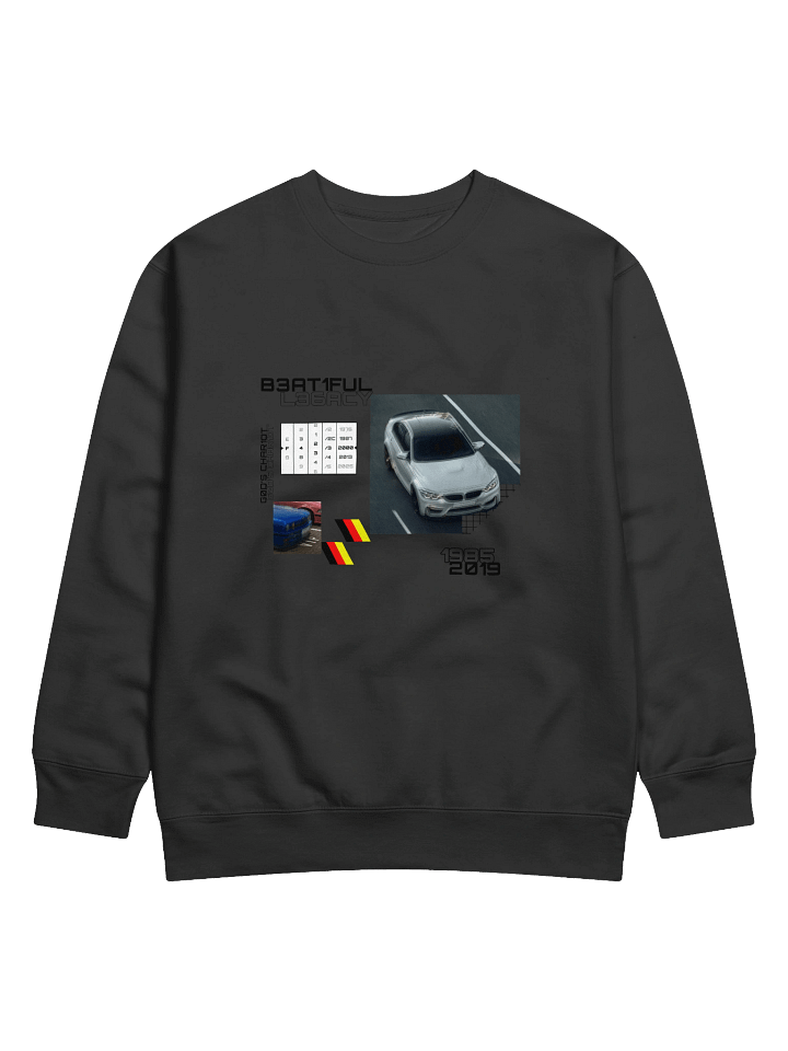 God's Chariot, German Automotive (Black) | Crewneck product image (3)