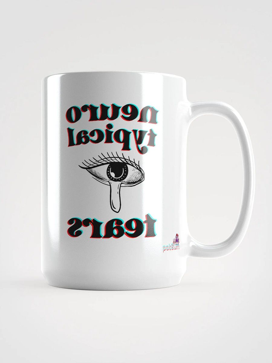NEUROTYPICAL TEARS white glossy mug product image (5)