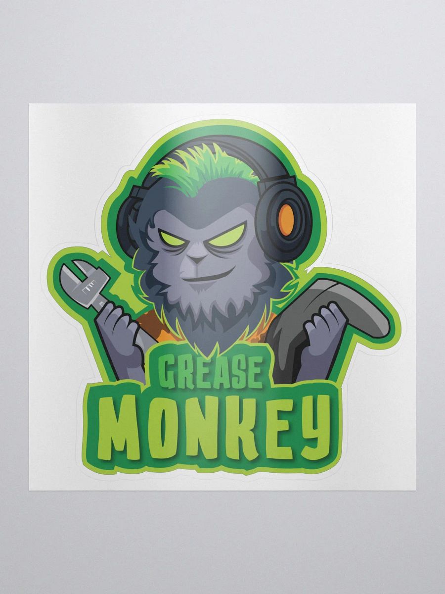 Grease Monkey Logo Sticker product image (1)