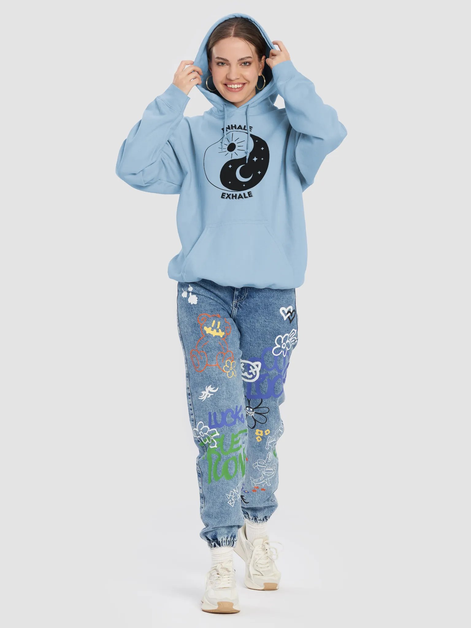 Yin Yang Breathe Hoodie - Day & Night Balance product image (8)