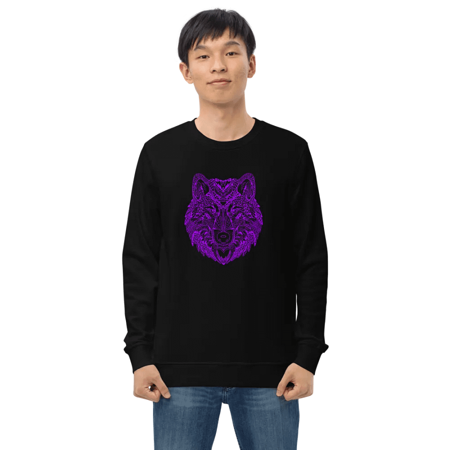 Magenta Wolf Symmetry Sweatshirt product image (5)