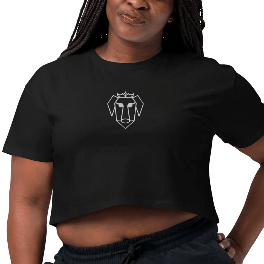 White Xena XP Embroidered Logo Crop Tee product image (1)