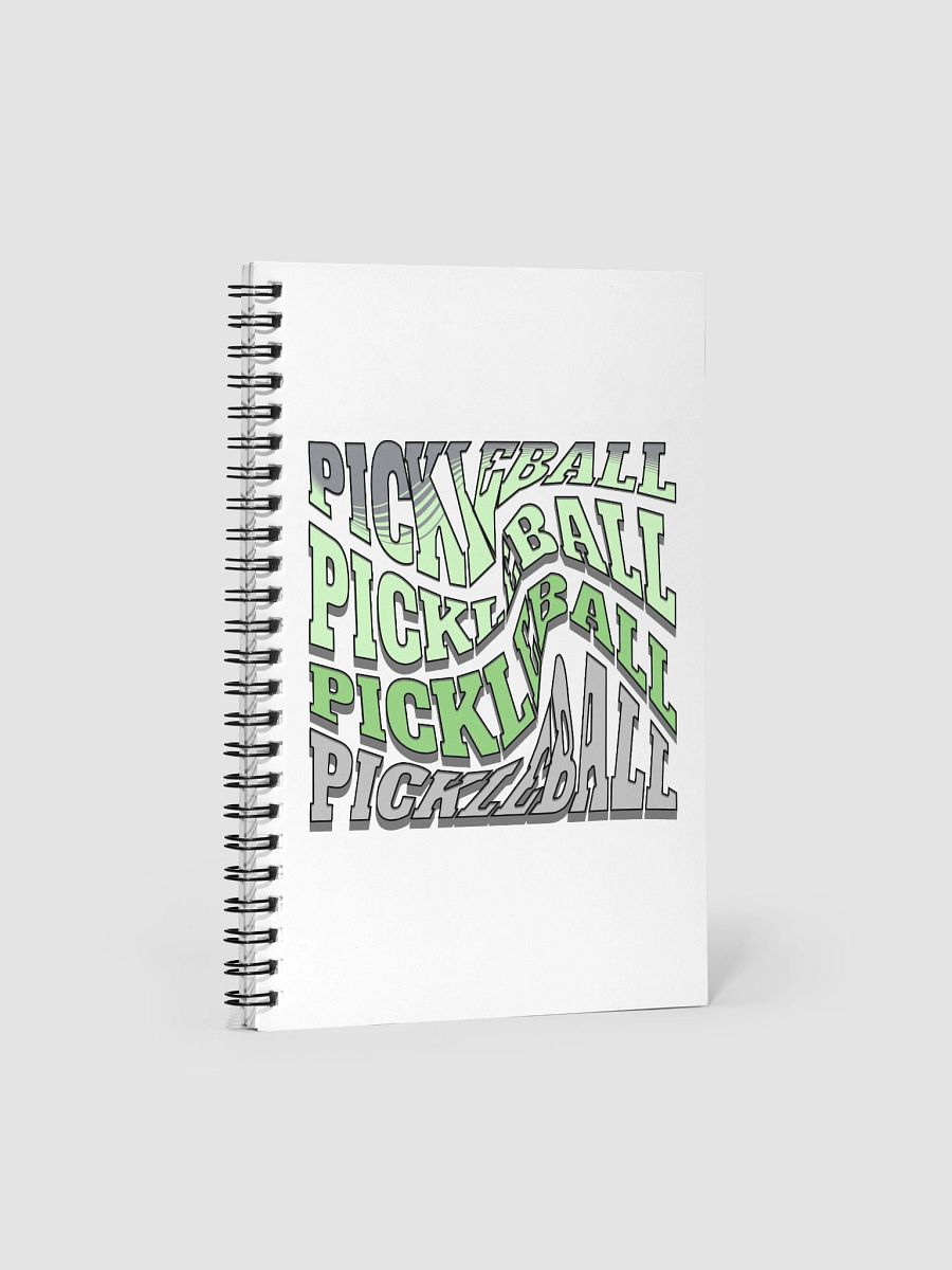 Swirl Pickleball Vibrant Typography Spiral Notebook product image (2)