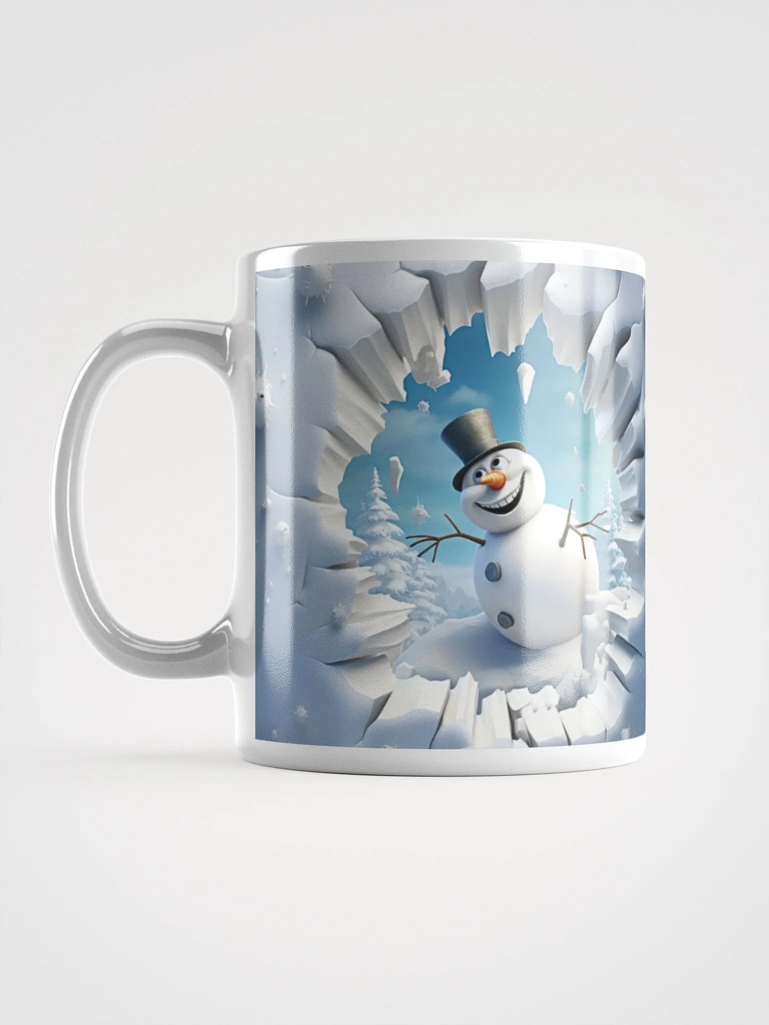 Snowman's Winter Wonderland 3D Christmas Mug - Double the Cheer! product image (6)
