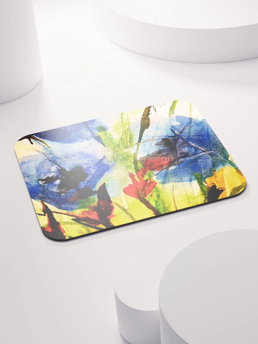 blue watercolour flowers on placemat product image (4)