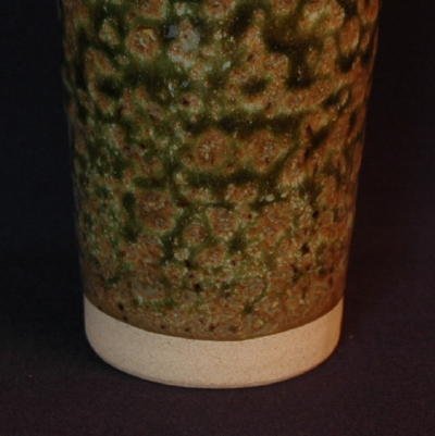 Ceramic Japanese Beer Glass - Green Glaze Biru Gurasu product image (3)