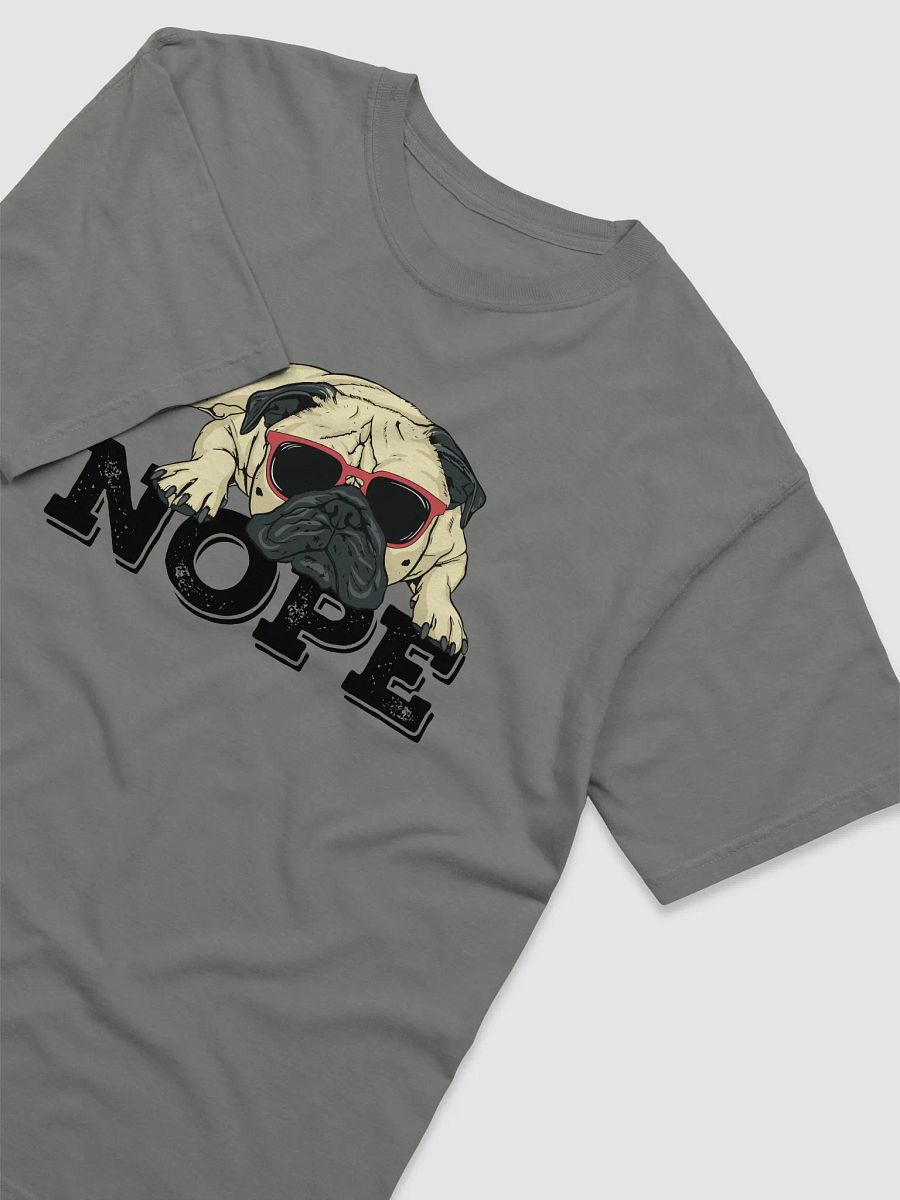 Nope Funny T-Shirt | Funny Lazy Pug Wearing Sunglasses T-Shirt for Dog Lovers product image (16)