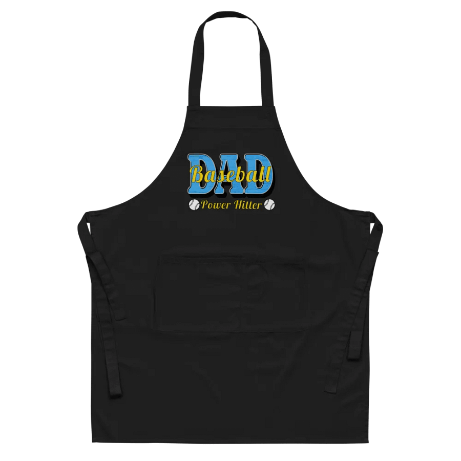 Dad Baseball Power Hitter Organic Cotton Apron product image (6)