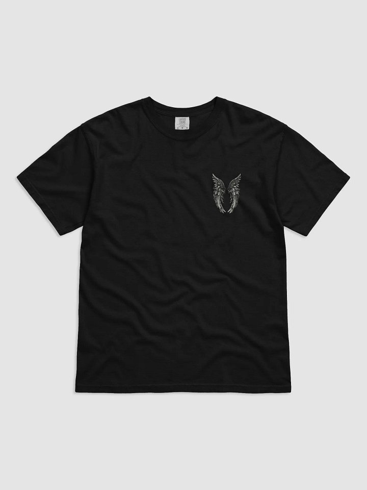 Angelic Wings Black-and-White Comfort Color 1717 T-Shirt product image (1)