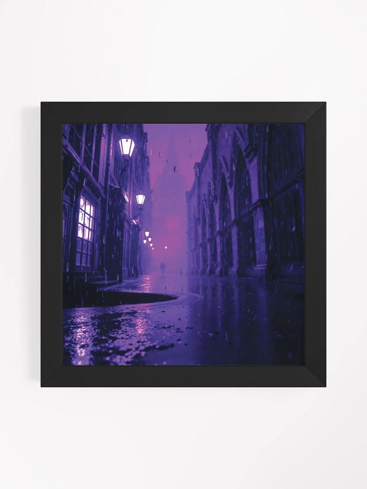 Gothic Alleyway Reflections Framed Print product image (4)