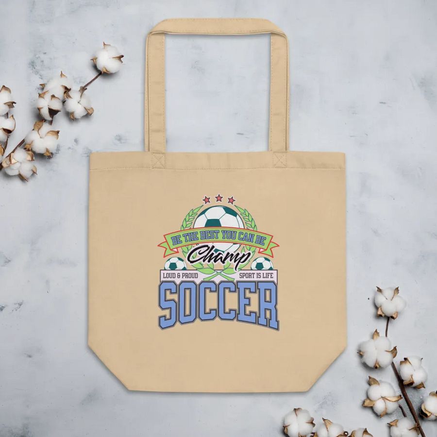 Champ Soccer Wreath Tote Bag product image (4)