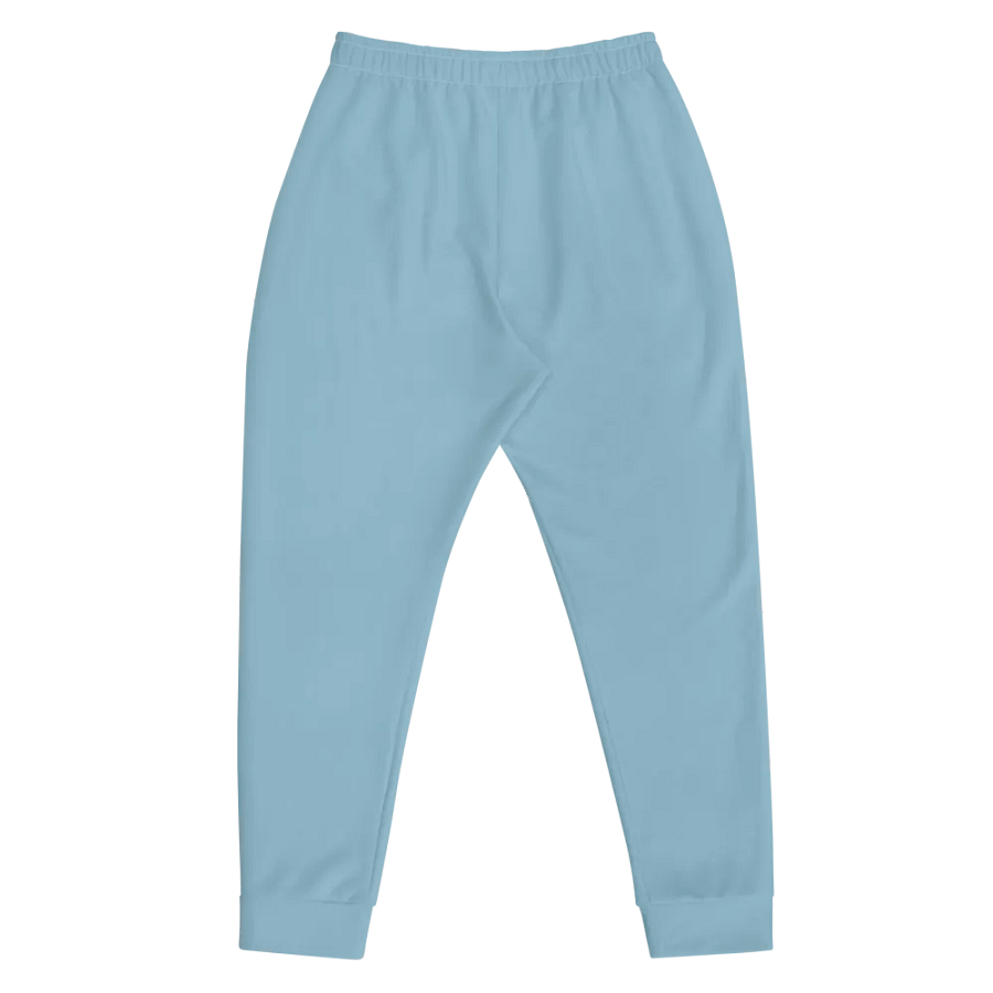 Plain Light Blue Soft Summer Recycled Polyester Premium Men's Joggers by Treasure Pie product image (5)