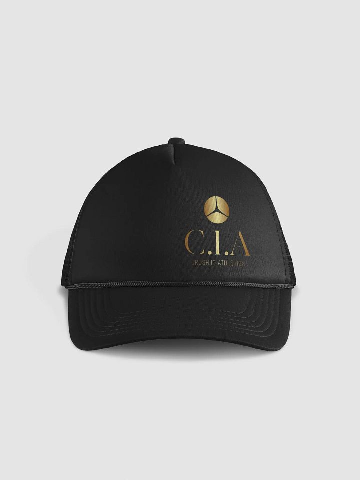 Midnight Black Foam Trucker Hat product image (2)