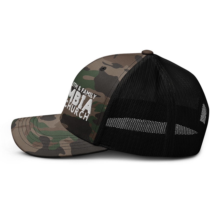 "a place for faith & family" - Otto Cap Camouflage Trucker Hat product image (5)