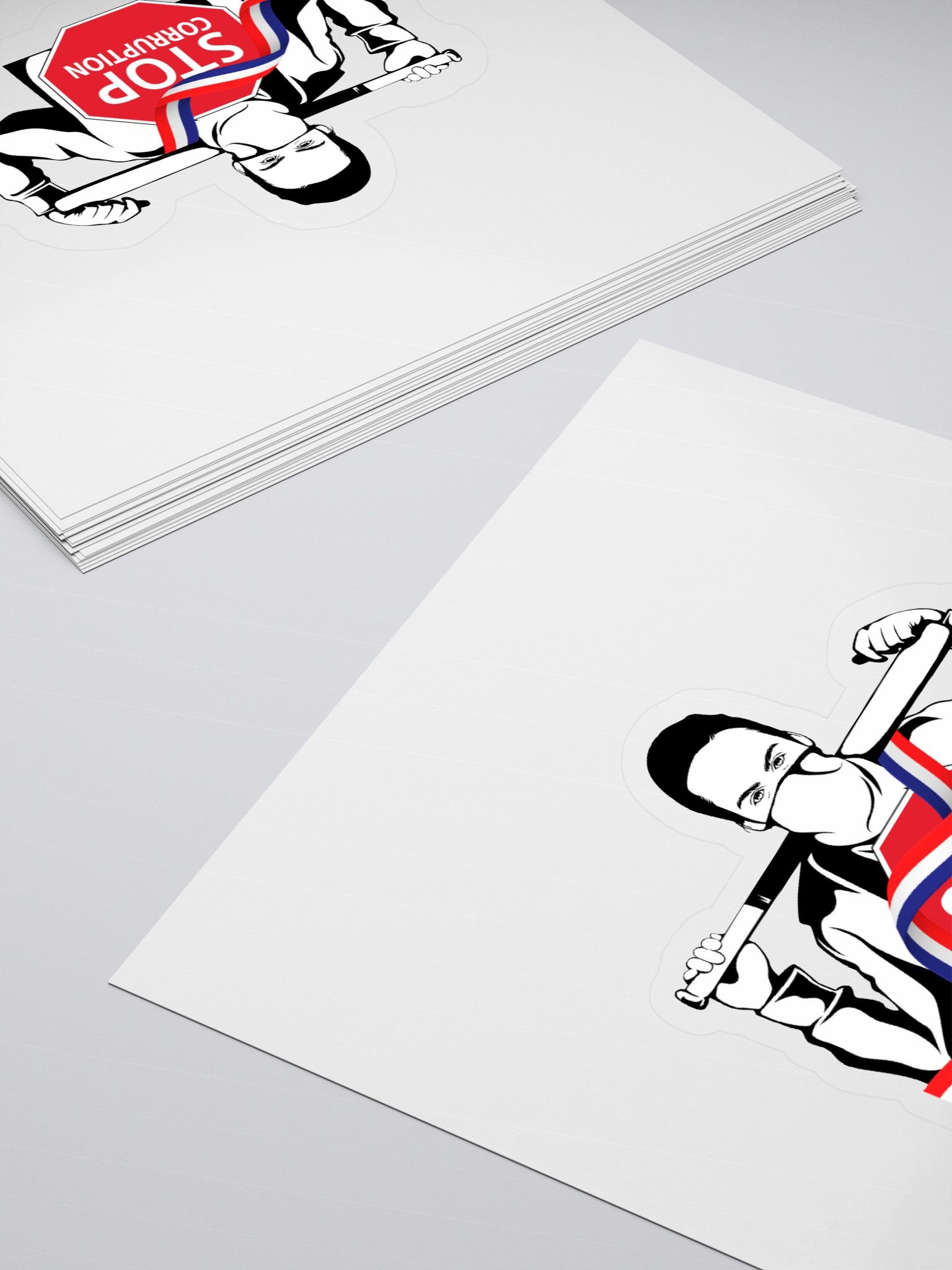 Stop Corruption Kiss Cut Stickers product image (4)