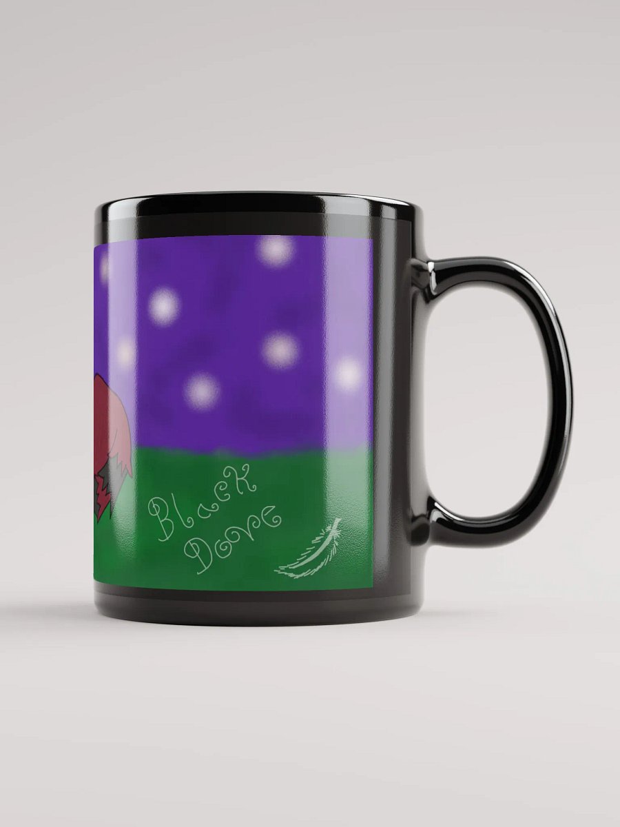 Moonlit Rest (Glossy Black Mugs) product image (1)