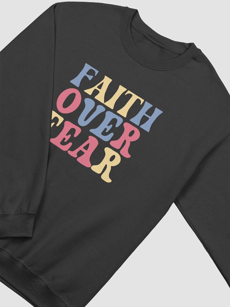 Faith Over Fear Gildan Crewneck Sweater product image (3)