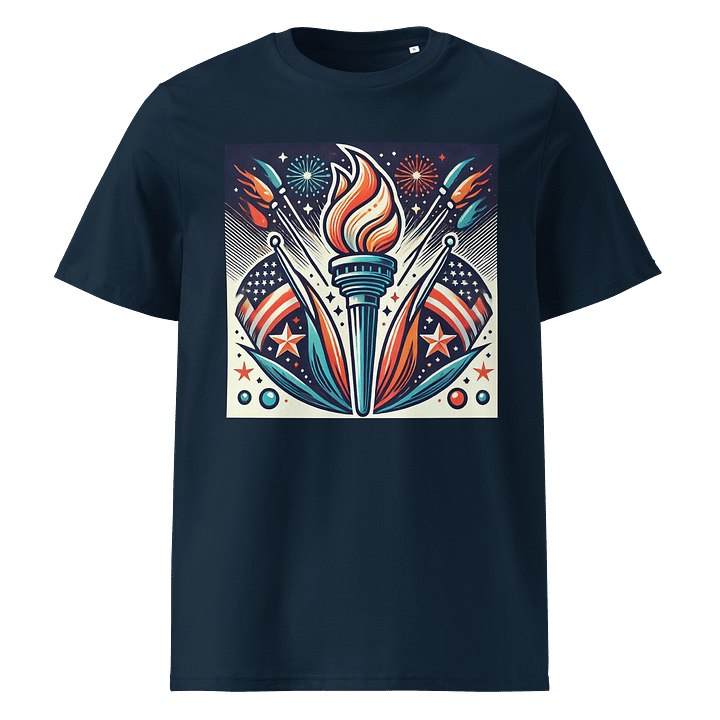 Torch of Freedom Unisex Organic T-Shirt product image (1)
