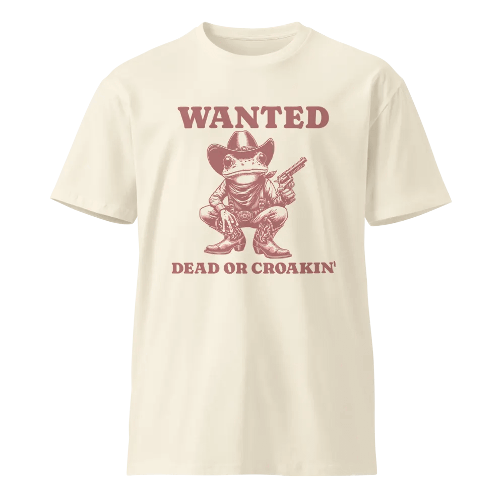 Wanted: Dead or Croakin' Cowboy Frog T-Shirt product image (1)
