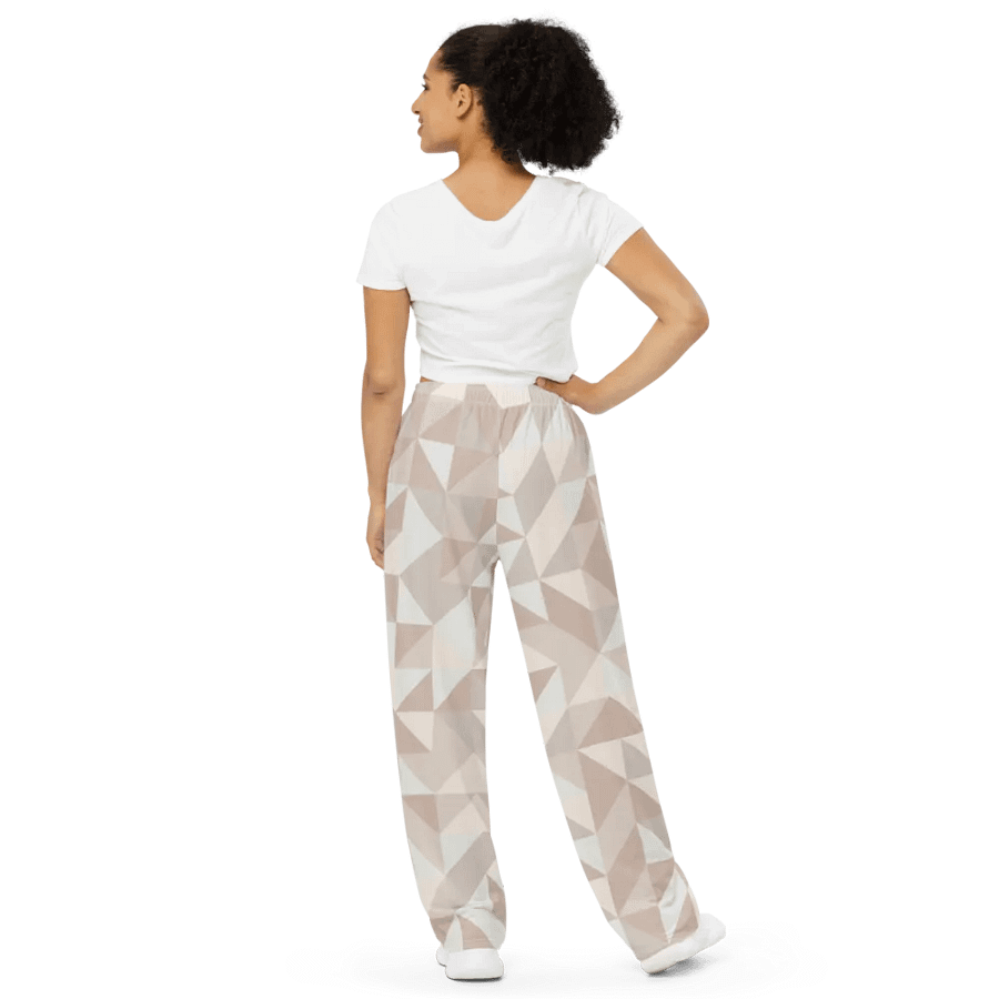 BUIII Dynamic Geometry: Whispering Sands Wide-Leg Pants product image (3)