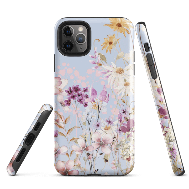 Floral Symphony Blue iPhone® Tough Case product image (1)