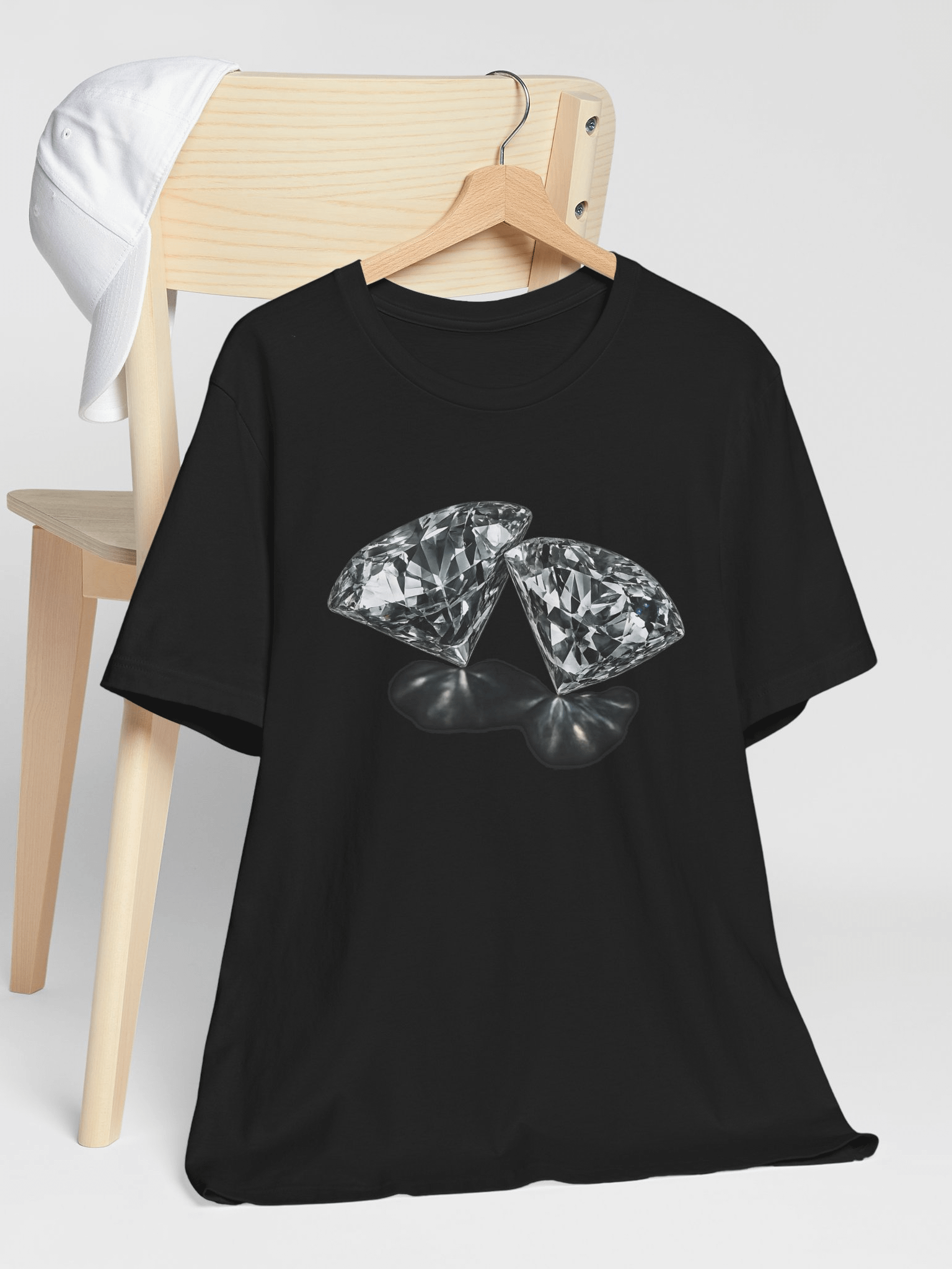 Faceted Elegance Diamond T-Shirt product image (1)
