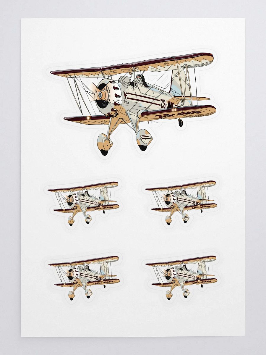 Waco Classic YMF-5 ZS-JMG Aviation Art Sticker product image (3)