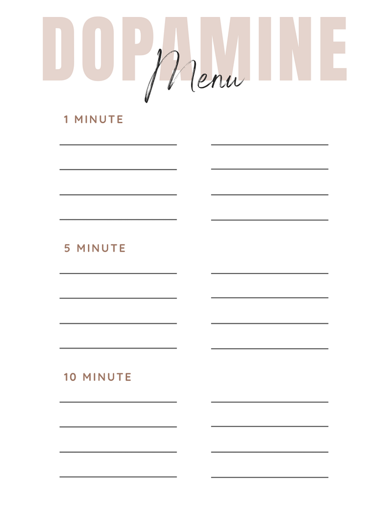 Dopamine Menu