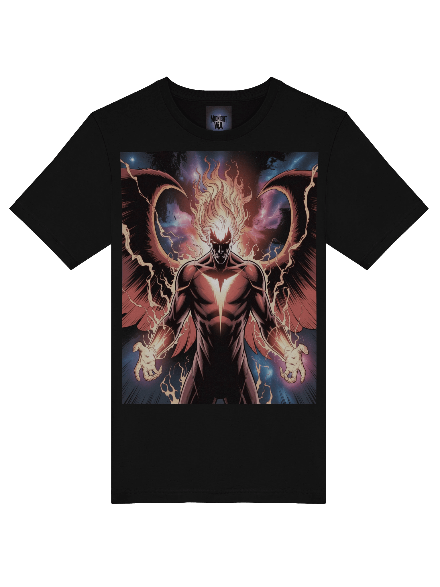 Dark Phoenix Cosmic Fury Supersoft T-Shirt – Inferno Wing Eclipse product image (7)
