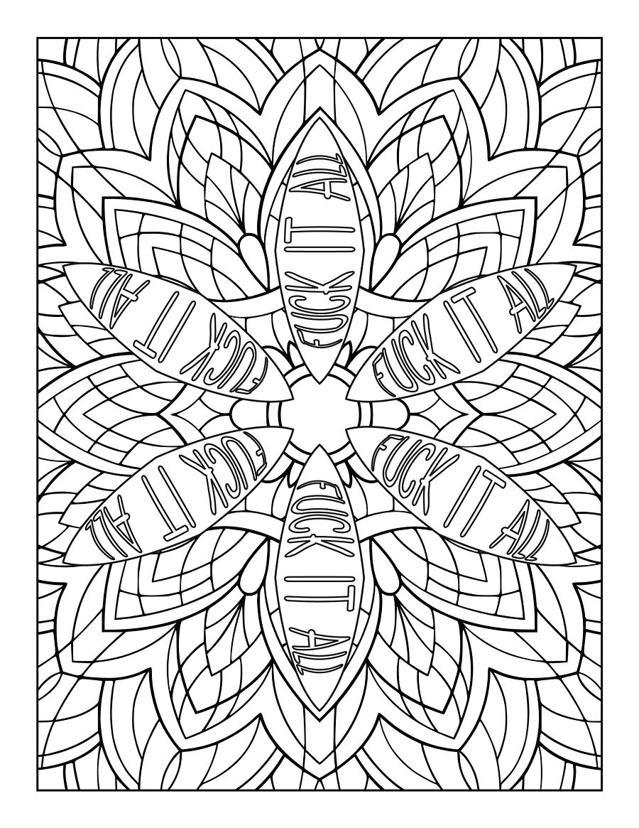Art & Expletives, Swear Words For The Soul - Swear Word Coloring Book for Adults | Printable | Cuss Words | Sweary Phrases | Curse Words product image (2)