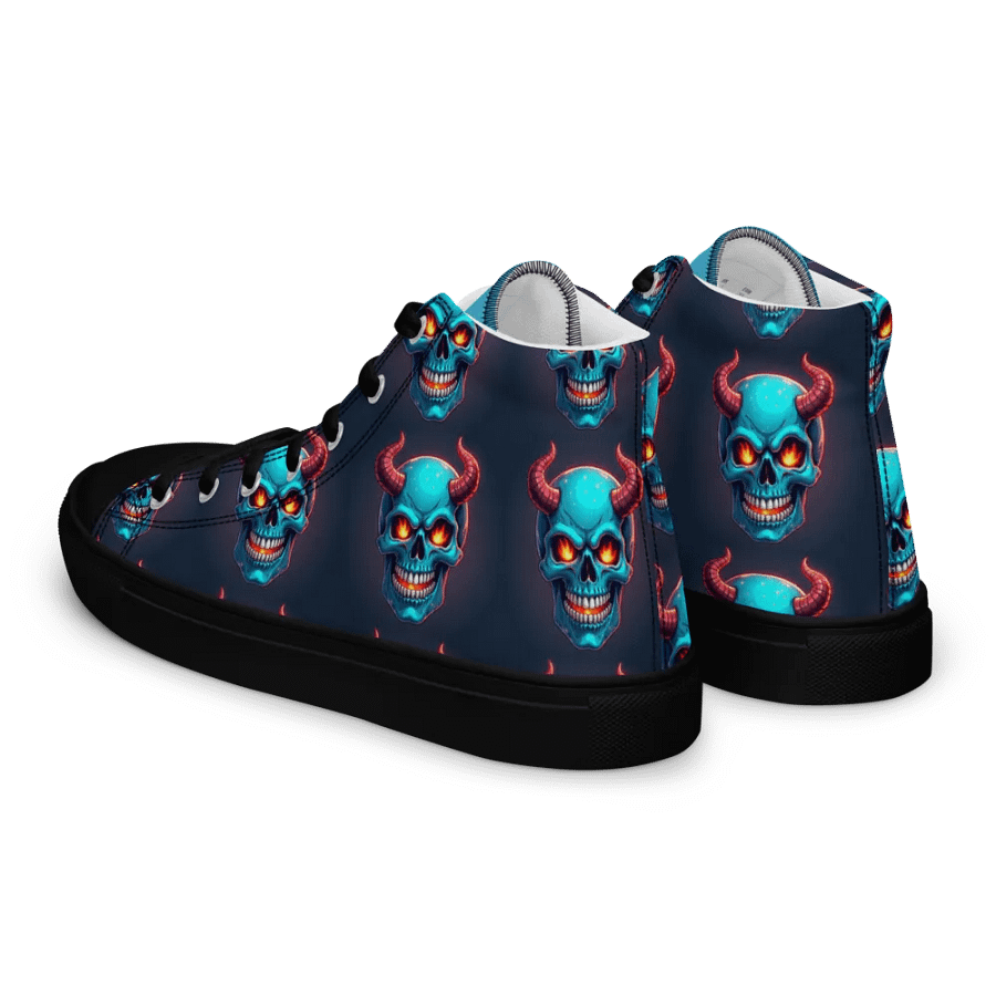 Blue Skull Canvas Dreams Men's High Tops product image (6)