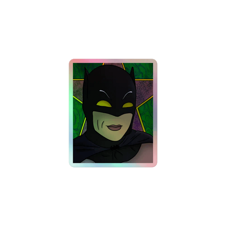 The winged crusader Holographic Sticker product image (1)