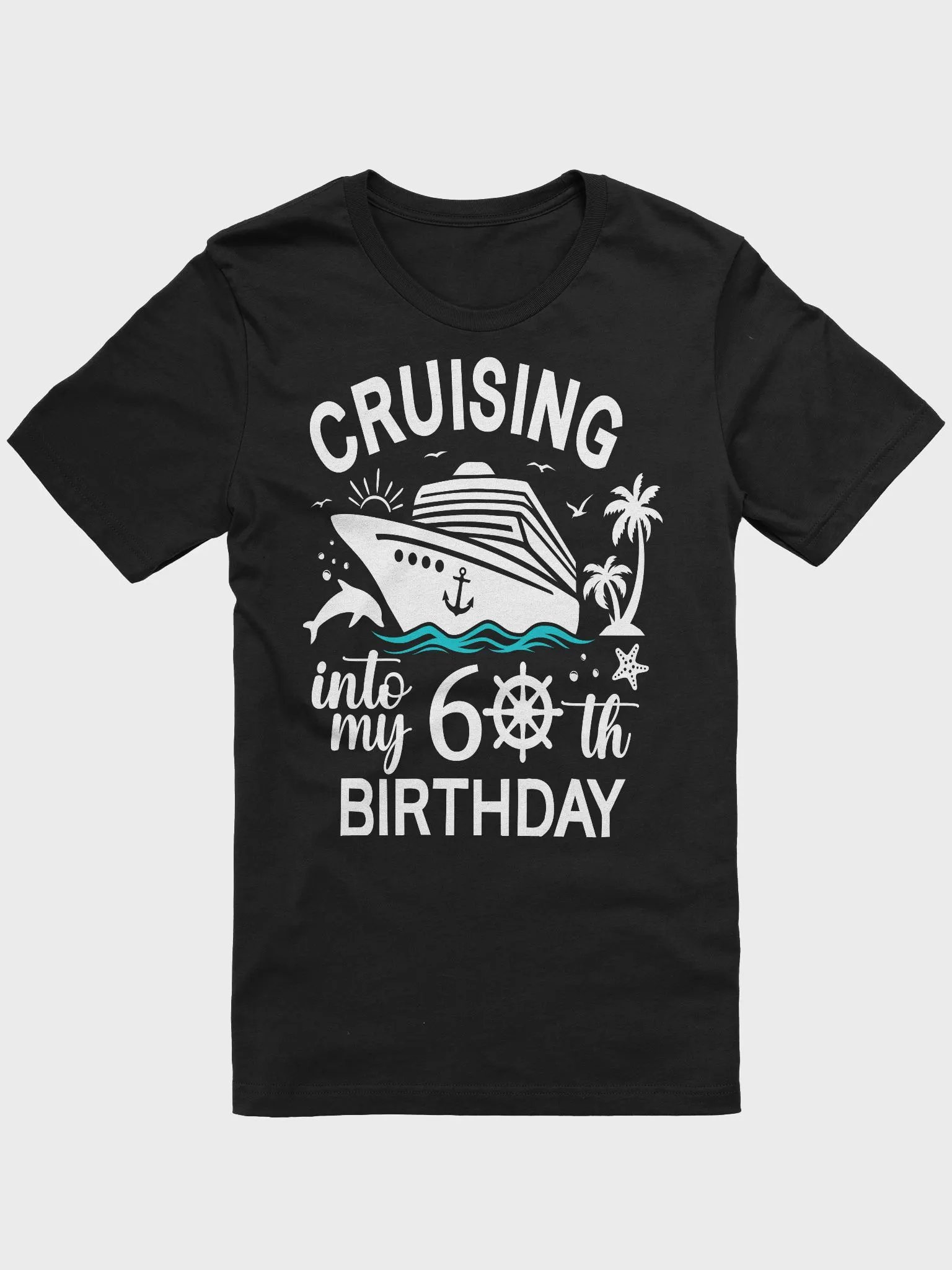 Cruising Into My 60th Birthday Bella+Canvas Supersoft T-Shirt product image (3)