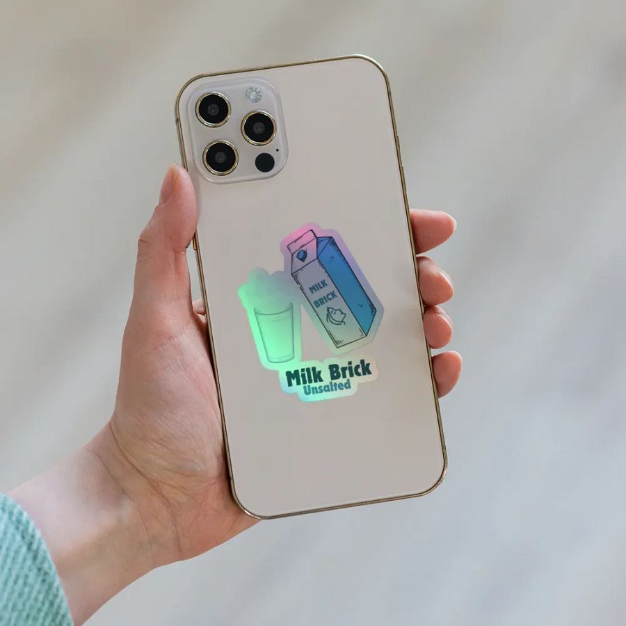 Milk Bricks Holo Sticker product image (6)
