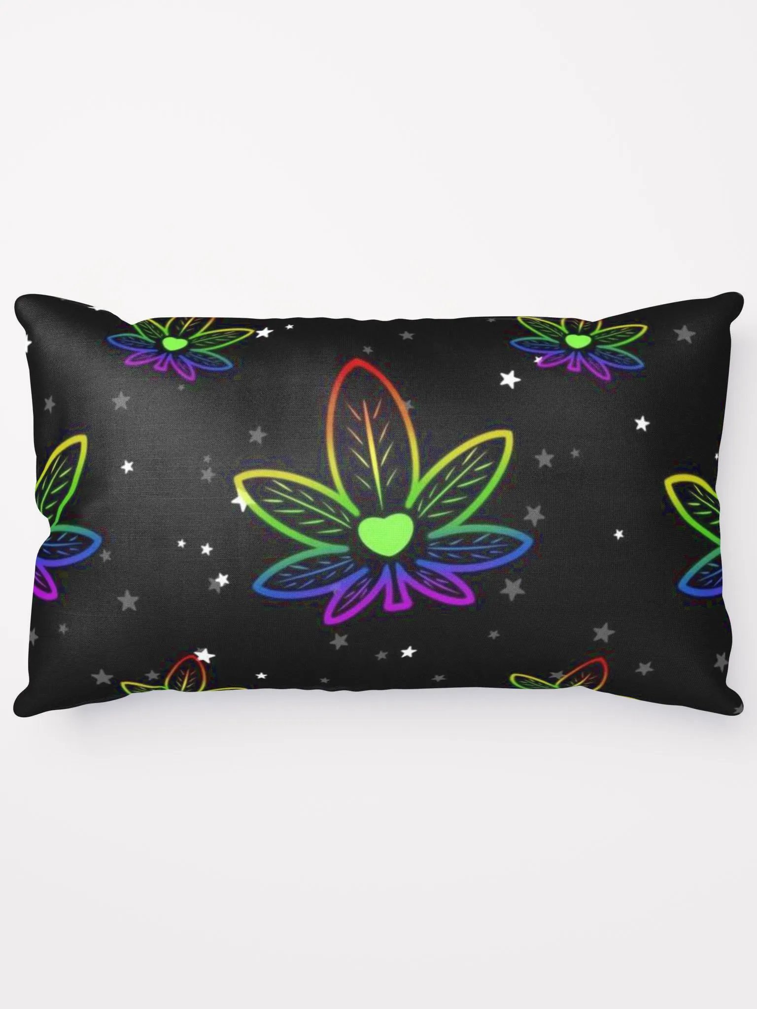 All over rainbow leaf pillow product image (5)